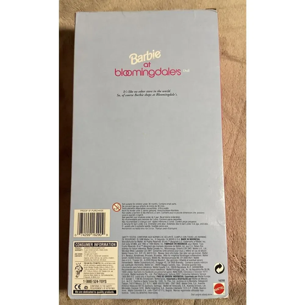 1996 BARBIE AT BLOOMINGDALE’S - 16290 - ORIGINAL BOX - SPECIAL EDITION
